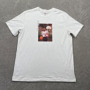 Jordan Mens Graphic T Shirt Michael Jordan Basketball Graphic White XL